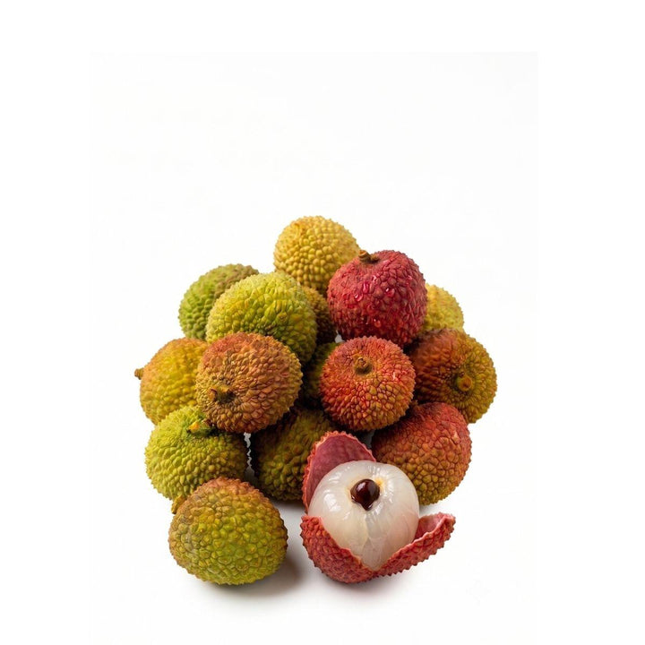 Whole and peeled fresh lychees, from Sharbatly.