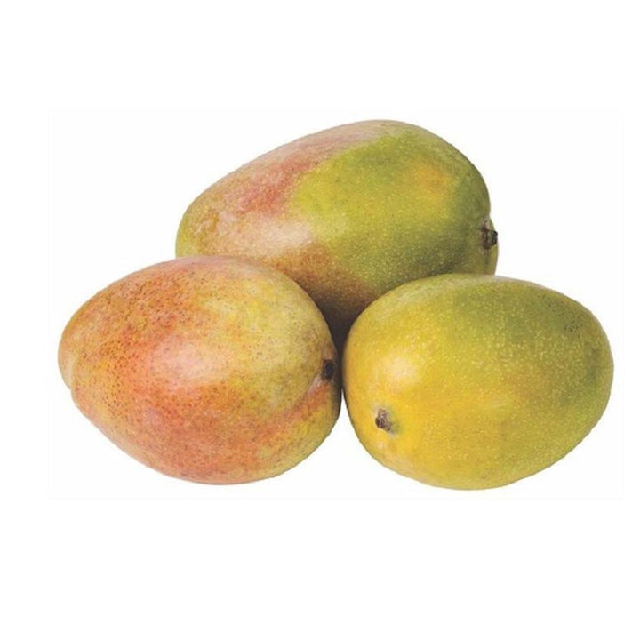 Fresh jasmine mangoes in a 3 kg carton from Local Market, showcasing ripe, golden tropical fruit ready to enjoy.