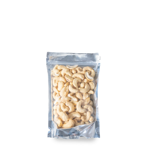 Fresh Nuts raw cashews in a row, all-natural unroasted nuts in a 0.25 kg pack, ready for snacking or cooking.