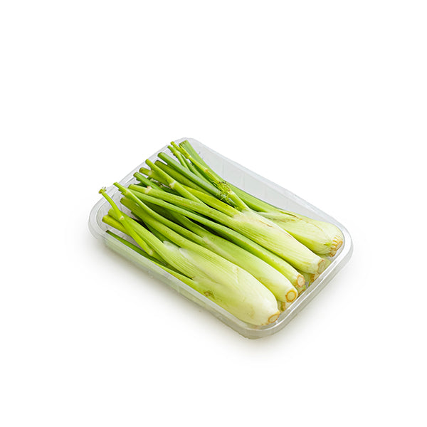 Fresh Holland fennel baby vegetable in a 0.2 kg pack, showing crisp green stalks and bulbous white base.