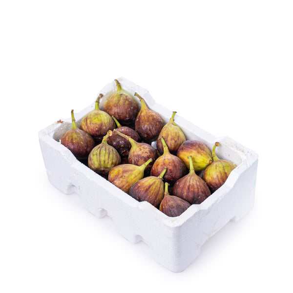 Fresh brown figs in a 1 Kg pack from Local Market, showcasing ripe fruit with textured skin and natural appearance.