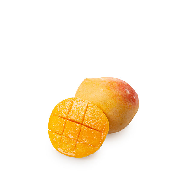 Fresh Zebda mangos in a 3 kg carton by Sharbatly, showcasing ripe, yellow tropical fruit with smooth skin.