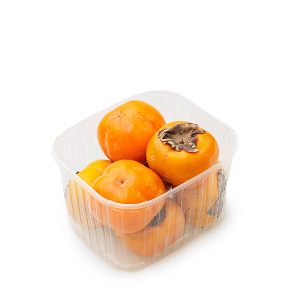 Fresh persimmons (kaki) from Sharbatly, 1 kg pack, showcasing ripe orange fruit ready to eat.