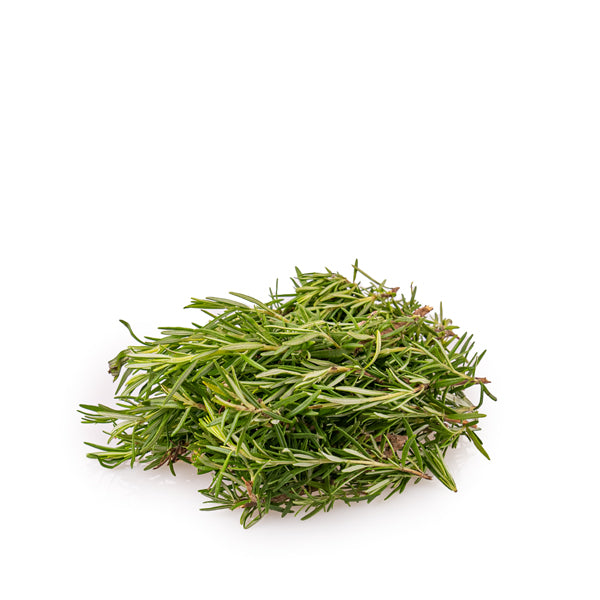 Fresh organic rosemary herb in a 0.15 kg pack by Naqwat Al Nana, showing vibrant green sprigs with textured leaves.