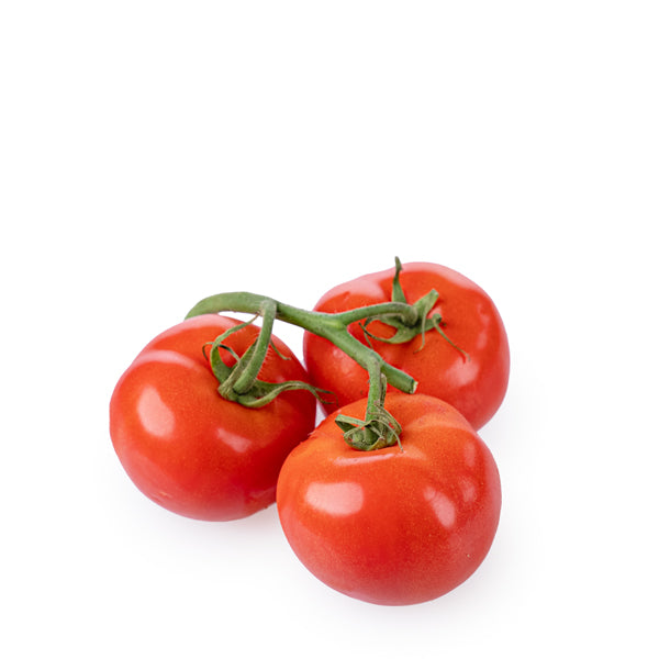 Fresh red tomatoes on the vine from Holland, 0.5 kg pack, vibrant and ripe vegetable ready for cooking or salads.