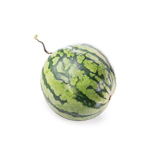 Fresh yellow baby watermelon from Local Market, showcasing its smooth rind and sweet interior in a single fruit.