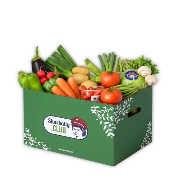 Mixed vegetables bundle in a carton, featuring a colorful variety of fresh vegetables from the Mixed brand.