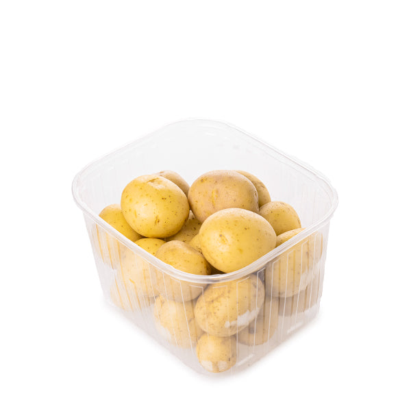 Fresh baby potatoes from the USA in a 1 kg pack, showcasing small, smooth, and round vegetables ideal for cooking or snacking.