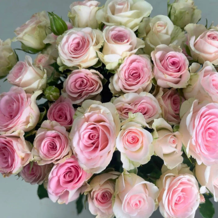 Bouquet of 10 spray roses from Vegpro Kenya, garden-grown flowers in vibrant colors for home decor or gifting.