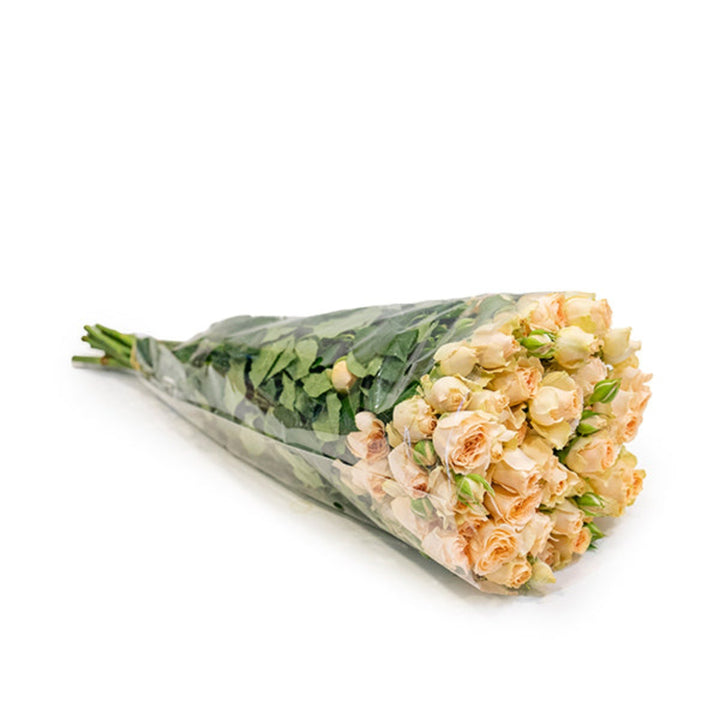 Bouquet of 10 baby roses from SQ Flora Kenya in Sancerre style, shown in a natural arrangement with delicate blooms.