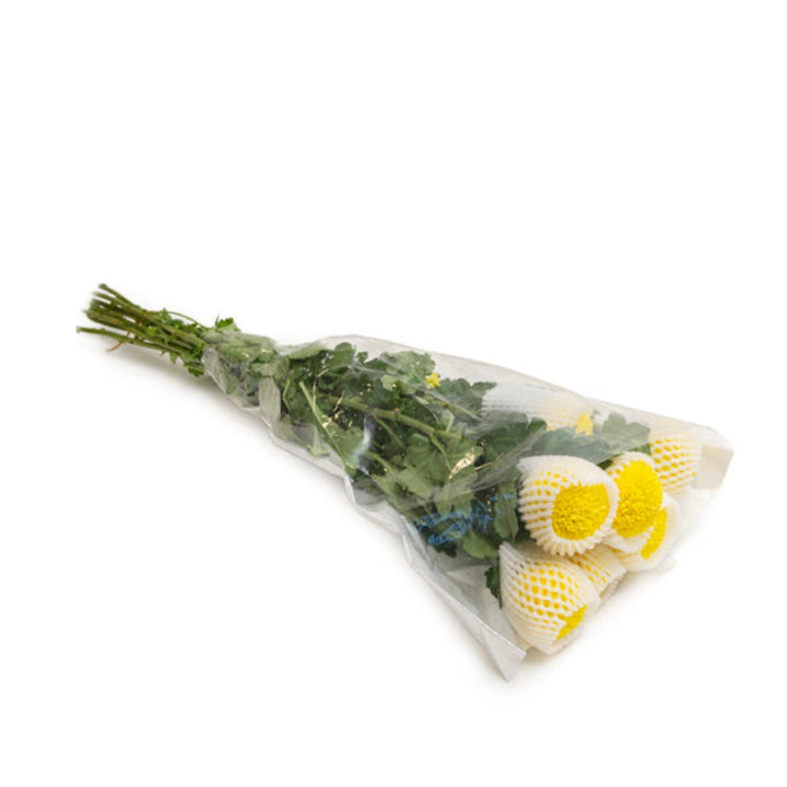 Yellow Chrysanthemums from Gold Petals China, 10 stems of vibrant flowers arranged in a bouquet.