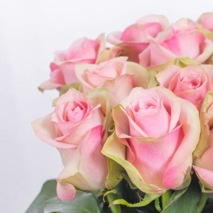 Bouquet of 10 Royal Athena roses by SQ Flora Kenya, showing vibrant red roses with lush green leaves.