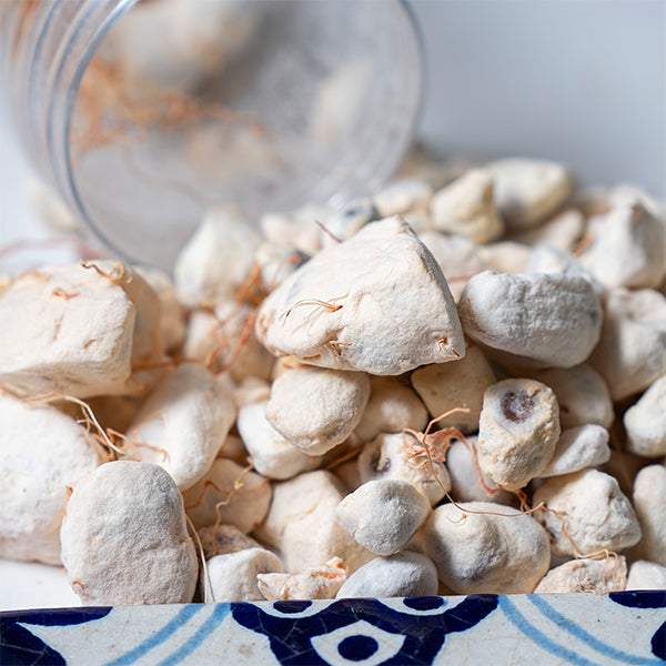 Dried Baobab fruit from Local Market, superfood pack showing whole and cut pieces in a 0.175 kg package, natural fruit texture.