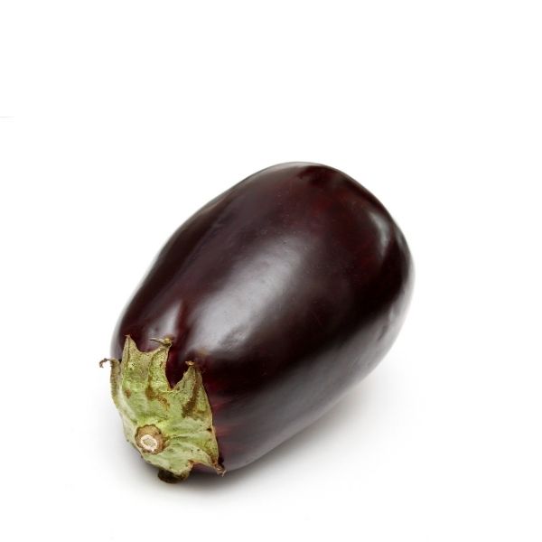 Extra-large round eggplants from Local Market, 2kg pack, fresh and vibrant purple vegetables ready for cooking.