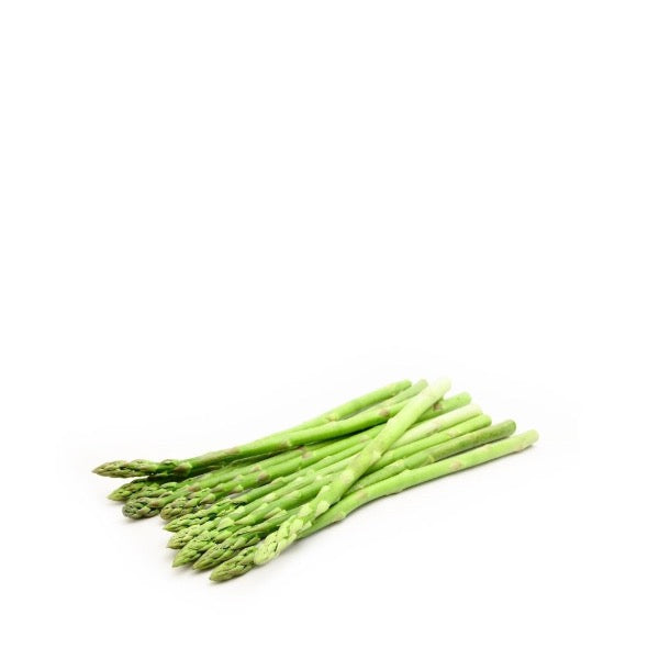 Fresh green Thai asparagus in a 0.1 kg pack, vibrant and crisp, from Thailand, perfect for cooking or salads.
