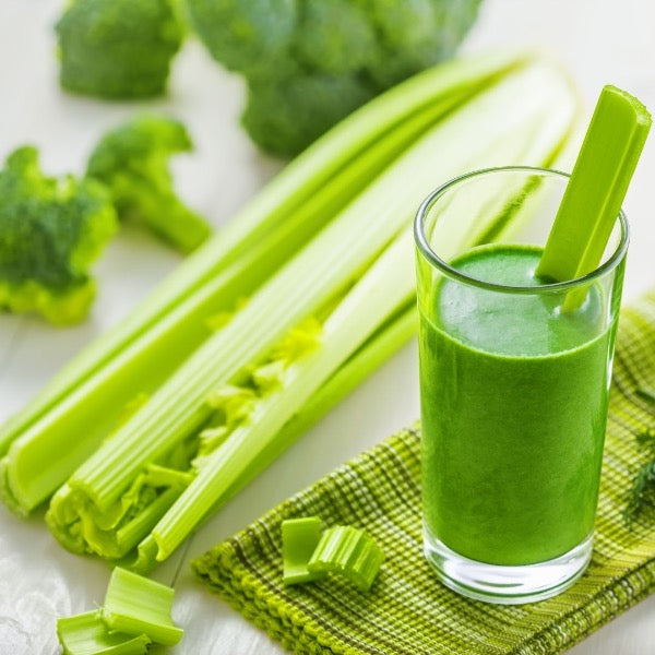 Fresh celery bunch from Sharbatly, showing crisp green stalks and leafy tops, ideal for cooking or salads.