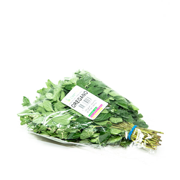 Fresh Kenya oregano herb bunch, 0.10 kg, showing vibrant green leaves and leafy stems.