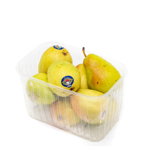 Anjou pears in a 1 kg pack by Sharbatly, fresh and ripe, showcasing their smooth yellow-green skin and natural shape.