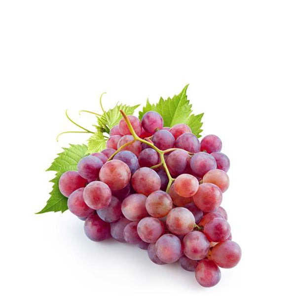 Red Globe grapes from Sharbatly, 1 kg pack, fresh and plump red grapes with a vibrant, juicy appearance.