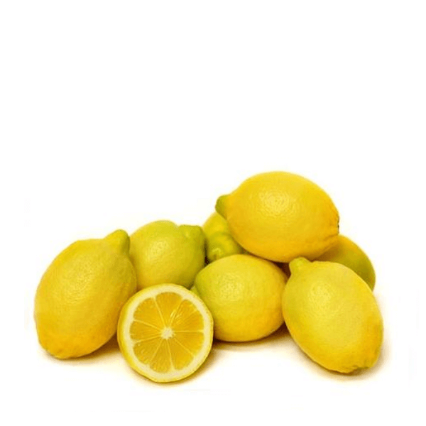 Fresh yellow lemons in a 1 kg bag from Sharbatly, showcasing bright, ripe citrus fruit with textured skin.