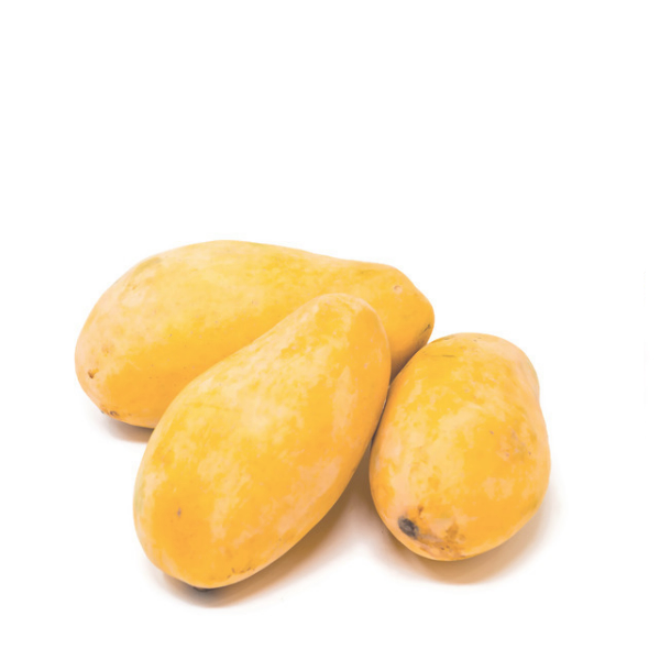 Fresh Sindhri mangoes from Local Market in a 2.5 kg carton, showcasing ripe, bright yellow mangoes ready to enjoy.