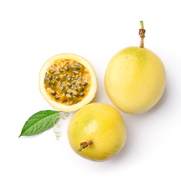 Holland Maracuya Yellow fruit pack, 0.5 kg, fresh passion fruit with bright yellow skin and vibrant interior.