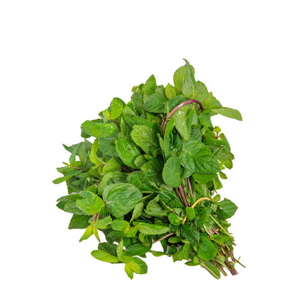 Fresh Hasawi/Madaniy mint herb in a 0.1 kg pack from Local Market, showing vibrant green leaves and herbs.