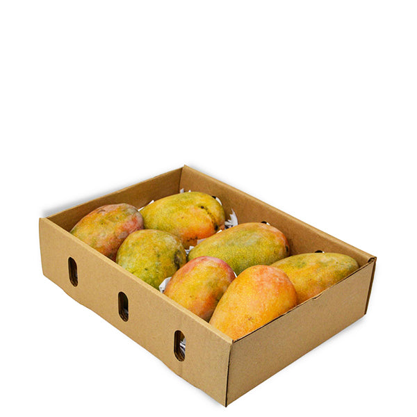 Fresh Mango Naomi fruit in a 3 kg carton from Local Market, showcasing ripe, vibrant mangoes ready for purchase.