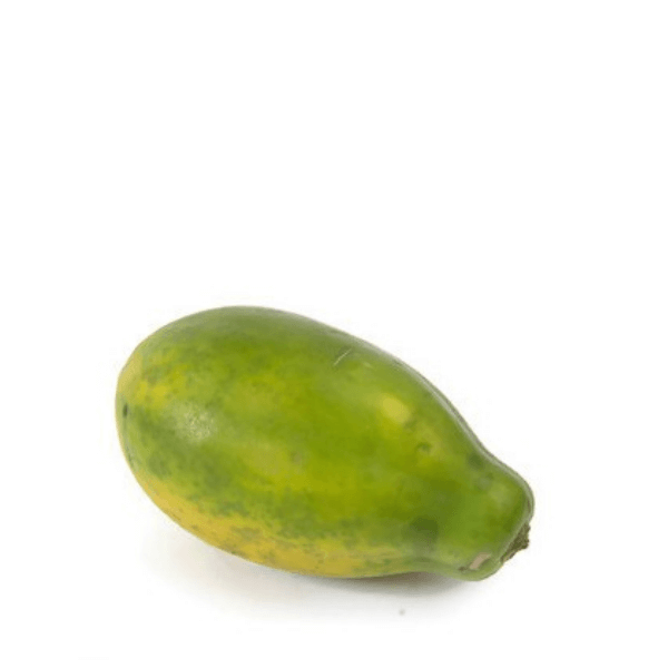 Fresh Holland solo papaya fruit, vibrant orange inside with smooth skin, displayed as a single piece.