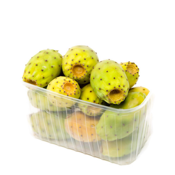 Fresh prickly pears cactus pears in a 1 kg pack, colorful and spiky vegetable from Local Market.