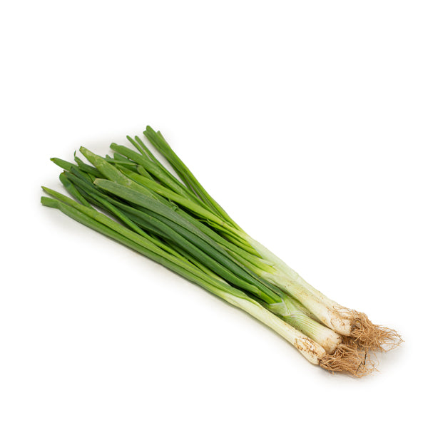 Fresh spring onions bunch from Local Market, vibrant green vegetable with white bulbs, ideal for cooking or garnishing dishes.