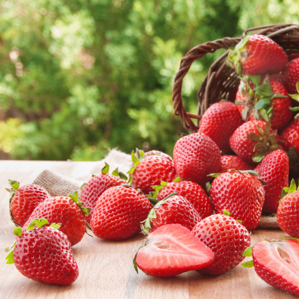 Fresh Driscoll's USA strawberries in a 0.25 kg pack, vibrant red and ripe, ready to enjoy as a nutritious fruit snack.