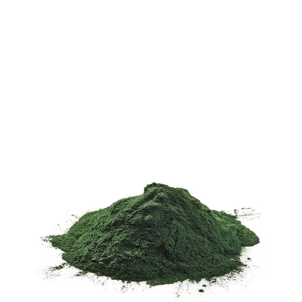 Holland seaweed algae powder herb in a 0.180 kg pack, finely ground green seaweed supplement for cooking or health use.