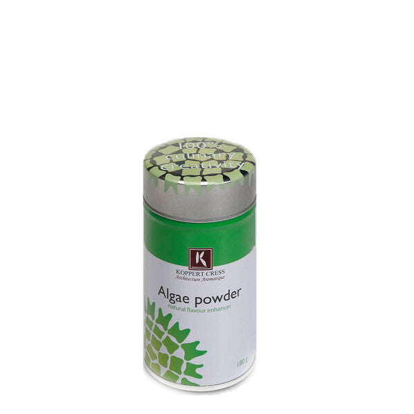 Holland seaweed algae powder herb in a 0.180 kg pack, showing green powdered herb in a resealable bag.