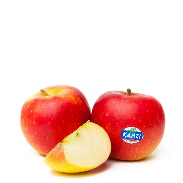 Kanzi apples from Sharbatly, 1 kg pack, fresh and crisp fruit with vibrant red skin and natural shine.