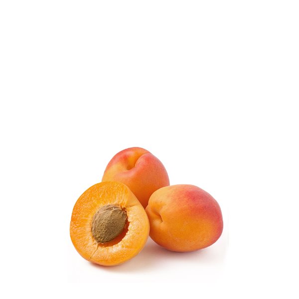 Fresh Sharbatly apricots in a 1 kg pack, showcasing ripe, orange fruit with smooth skin and vibrant color.