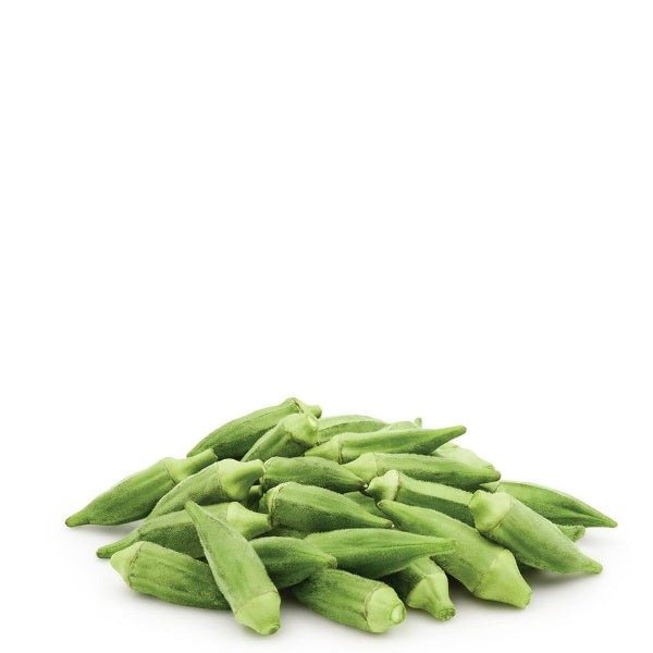 Fresh small to medium okra vegetables in a 0.4 kg pack from Local Market, ready for cooking or recipes.