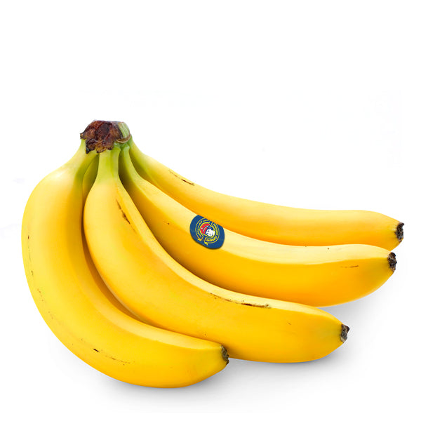 Fresh yellow bananas from Sharbatly in a 1 kg bunch, showcasing ripe fruit with smooth skin and natural curvature.