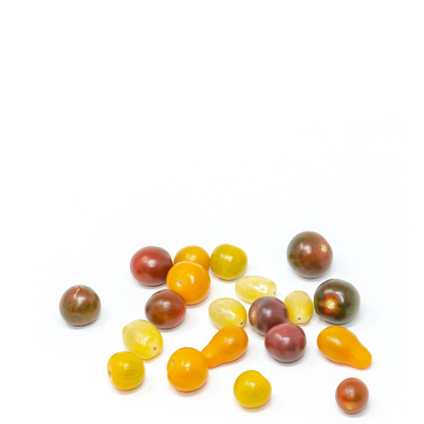Mixed baby tomatoes from Sharbatly, fresh colorful carnival vegetables in a 0.25 kg pack, vibrant and ripe for salads or snacks.