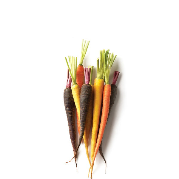 Fresh baby rainbow carrots from Holland, vibrant multicolor vegetables in a 0.2 kg pack, ideal for healthy snacking and cooking.