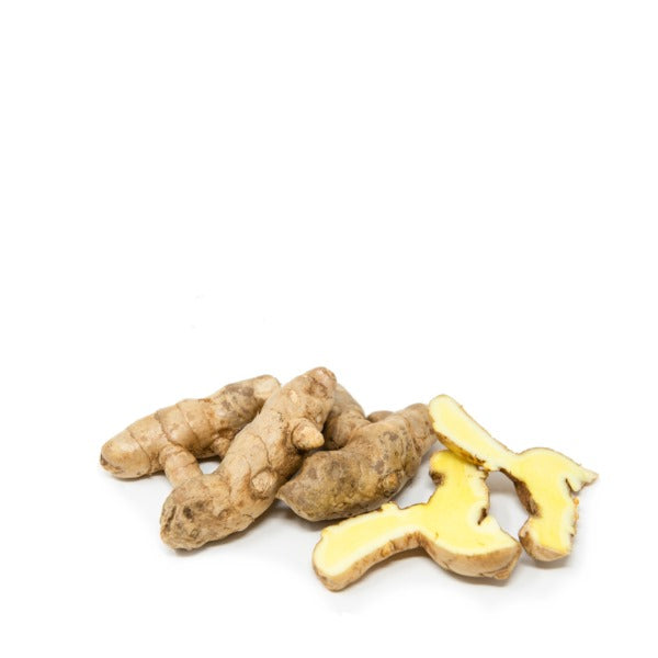 Fresh ginger and mango herb pack from Local Market, 0.25 kg, with vibrant ginger root and ripe mango pieces.
