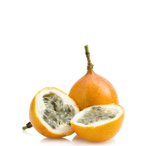 Holland granadilla fruit, 0.5 kg, with vibrant orange skin and juicy pulp inside, fresh and ready to enjoy.