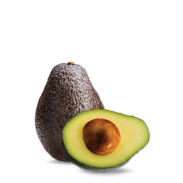 Fresh Hass avocado from Sharbatly, single ripe fruit with smooth green skin and creamy interior, ready to enjoy.