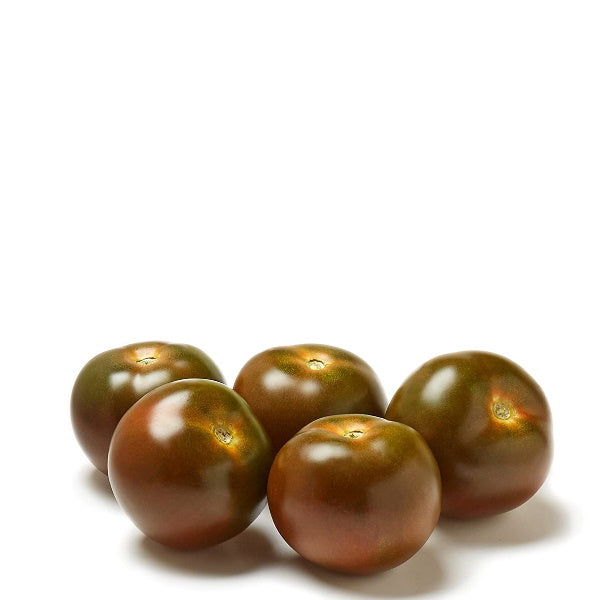 Holland Kumato tomatoes in a 0.5 kg pack, fresh and ripe vegetable with smooth, dark skin, ideal for salads and cooking.