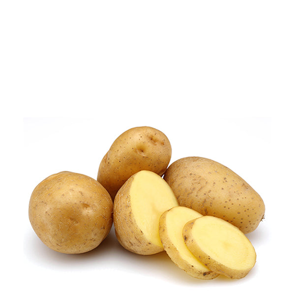 Fresh local potatoes in a 1.6 kg bag, showing clean, unpeeled potatoes from the Local Market vegetable selection.