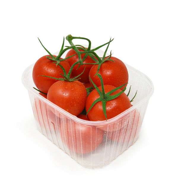 Fresh tomato red hydroponic tomatoes on the vine from Dava Farm, 1 kg pack, showcasing ripe, vibrant vegetables.