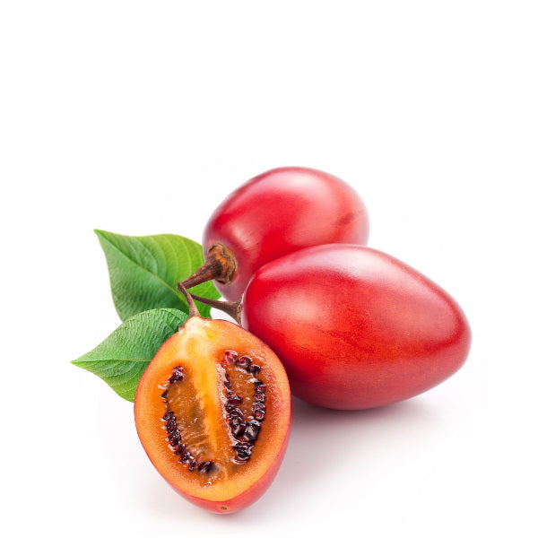Red Tamarillo fruit from Holland, 0.5 kg pack, fresh and ripe with smooth skin and vibrant color.