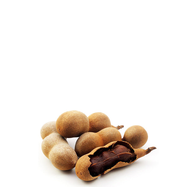 Sweet Tamarind fruit from Sharbatly, 0.45 kg pack, showing ripe, brown tamarind pods with textured shell and sticky pulp inside.