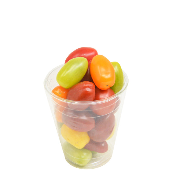 Nadec Candy Mix Plum Tomatoes in a 0.25 kg pack, fresh vegetable with vibrant red and yellow cherry tomatoes.