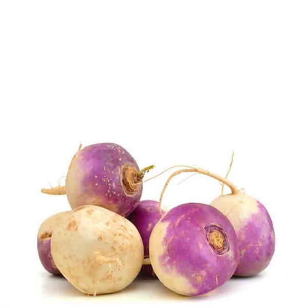 Fresh purple-top turnip from Local Market, 2 kg pack, showing vibrant purple and white vegetable with leafy greens.